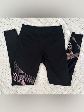 H&M Black High Waisted Leggings Athletic Workout Gym Pants Size S